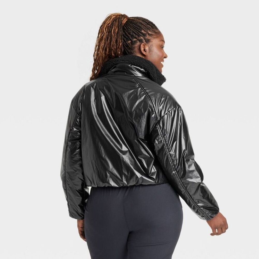 All In Motion - Women's Midweight Puffer Jacket - All In Motion Bl Black - Picture 3 of 4